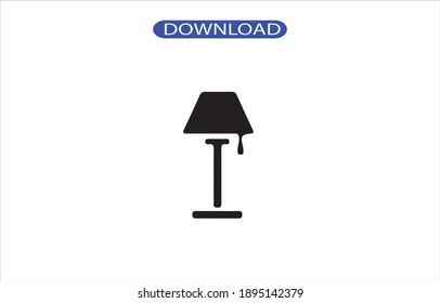 lamp icon logo or symbol high resolution vektor