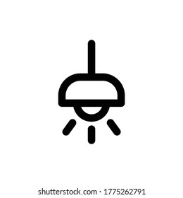 Lamp Icon Logo Template Vector Illustration Design