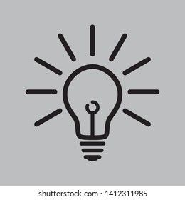 lamp icon logo vector design template