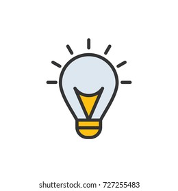 Lamp icon logo vector design illustration