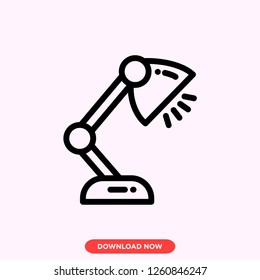 Lamp icon modern vector style