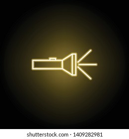 lamp icon in neon style. Element of travel illustration. Signs and symbols can be used for web, logo, mobile app, UI, UX