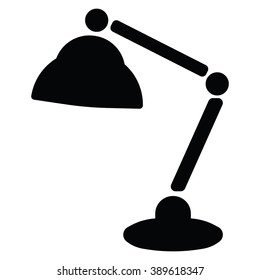 Lamp icon on the white back ground