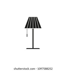 Lamp of icon on the white background