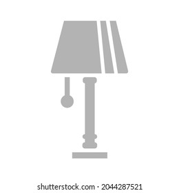 icono de lámpara en fondo blanco, ilustración vectorial