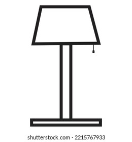 Lamp icon on a white background