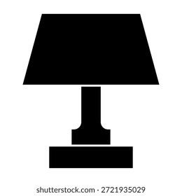 lamp icon on white background