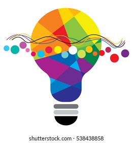 Lamp icon on white background. Vector illustration.