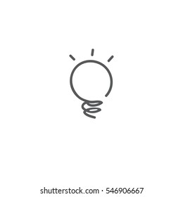 Lamp icon on white background. vector illustration