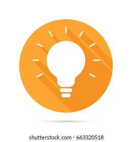 Lamp icon on white background. Vector illustration.