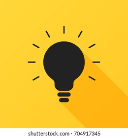 Lamp icon on white background. Vector illustration.