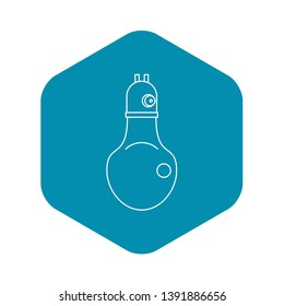 Lamp icon. Outline illustration of lamp vector icon for web