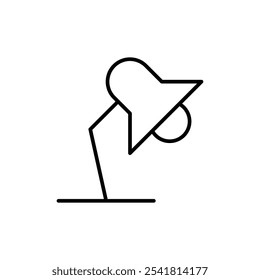 Icono de la lámpara Vector de contorno para Web ui