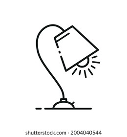 Lamp icon for reading books at night