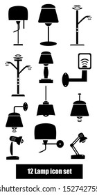 Lamp icon set