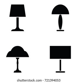 lamp icon set