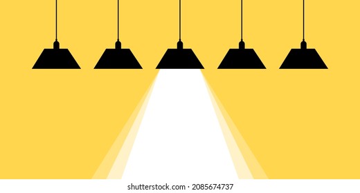 Conjunto de iconos de la lámpara. Bombilla. EPS vectorial 10. Aislado sobre fondo blanco.