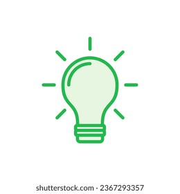 Lamp icon set. Light bulb icon vector. idea symbol.