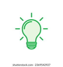 Conjunto de iconos de la lámpara. Vector de icono de la bombilla. símbolo de idea.