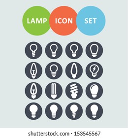 Lamp icon set for site