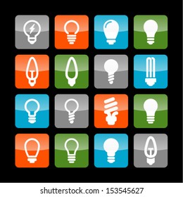 Lamp icon set for site