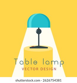 Lâmpada ícone conjunto com vintage mesa e moderna luz de mesa para casa ou escritório design plano interior ilustração com lâmpada elétrica iluminação equipamentos móveis e conceito de decoração retro

