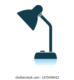 Lamp icon. Shadow reflection design. Vector illustration.