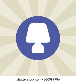 lamp icon. sign design. background