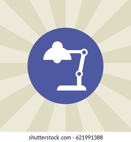 lamp icon. sign design. background