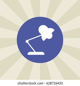 lamp icon. sign design. background