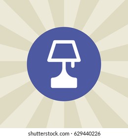 lamp icon. sign design. background