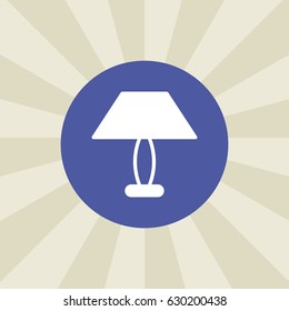lamp icon. sign design. background