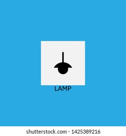 lamp icon sign signifier vector