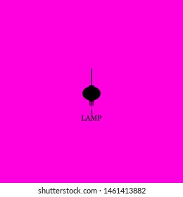 lamp icon sign signifier vector