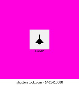 lamp icon sign signifier vector