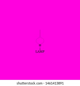 lamp icon sign signifier vector