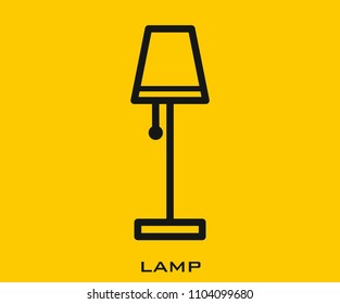 Lamp icon signs