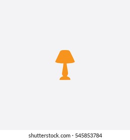 Lamp icon silhouette vector illustration