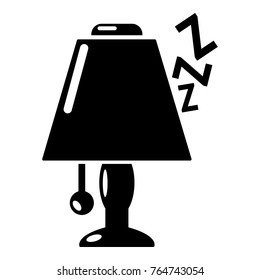 Lamp icon. Simple illustration of lamp vector icon for web