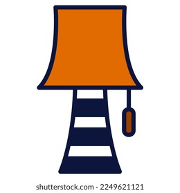 Lamp icon, suitable for a wide range of digital creative projects. 