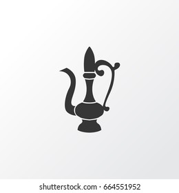 Lamp Icon Symbol. Premium Quality Isolated Oriental Jug Element In Trendy Style.