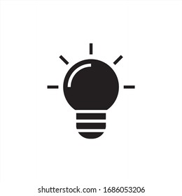 lamp icon, symbol vector illustration