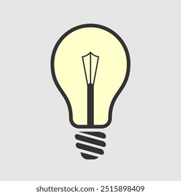 Símbolo de icono de lámpara. Ilustración vectorial