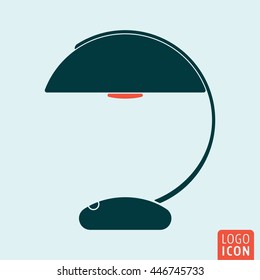 Lamp icon icon. Table reading lamp. Vector illustration