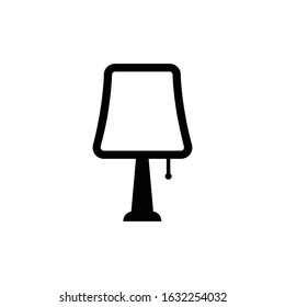 Lamp Icon, Table Lamp Icon Vector Illustration.