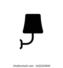 Lamp Icon, Table Lamp Icon Vector Illustration.