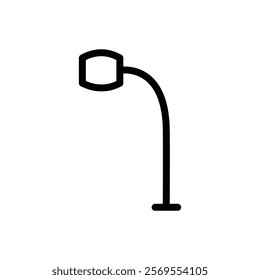 Lamp icon Thin vector set
