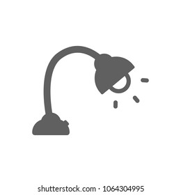 Lamp icon in trendy flat style isolated on white background. Symbol for your web site design, logo, app, UI. Vector illustration, EPS