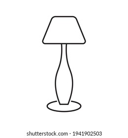 Lamp icon in trendy isolated on white background.Vector illustration.