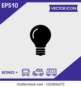 Lamp icon vector
